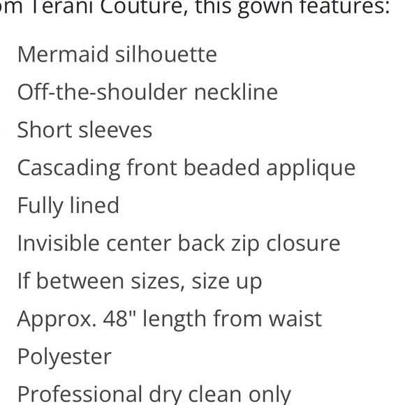 TERANI COUTURE LEAF RHINESTONE GOWN - Picture 9 of 9